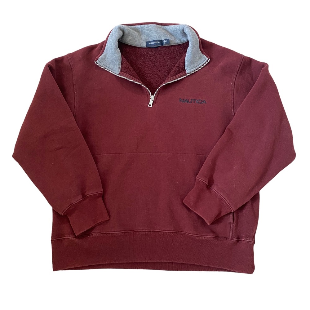 Men’s Nautica Pullover with zipper size large